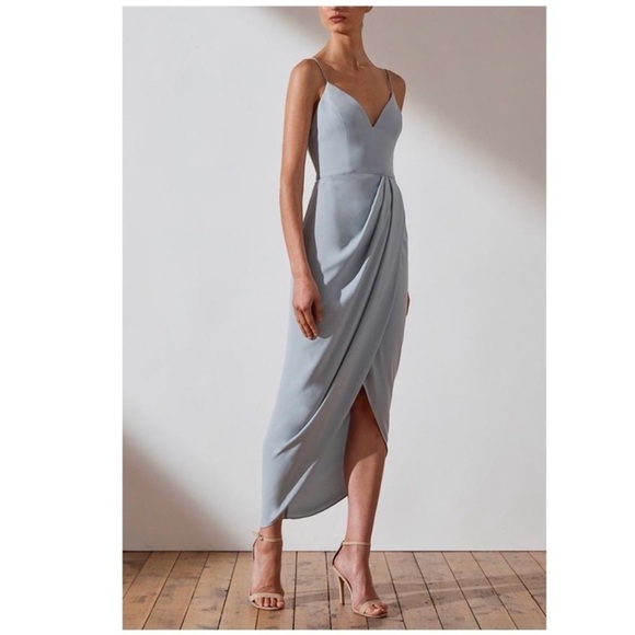 NEW Shona Joy Core Cocktail Dress Formal Gown Powder Blue Women’s Size US 8 - Picture 1 of 12